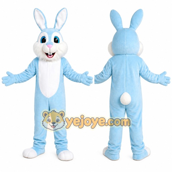 Blue Rabbit Mascot Costume