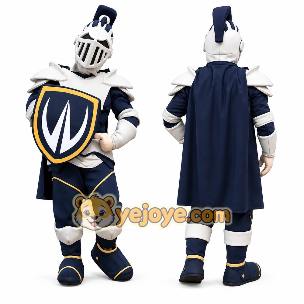 Power Silver Knight Mascot Costume Power Silver Knight Mascot Costume