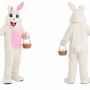 Happy White Rabbit Mascot Costume