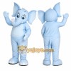 Cute Blue Elephant Mascot Costume