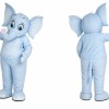 Cute Blue Elephant Mascot Costume