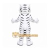 Cute White Tiger Mascot Costume