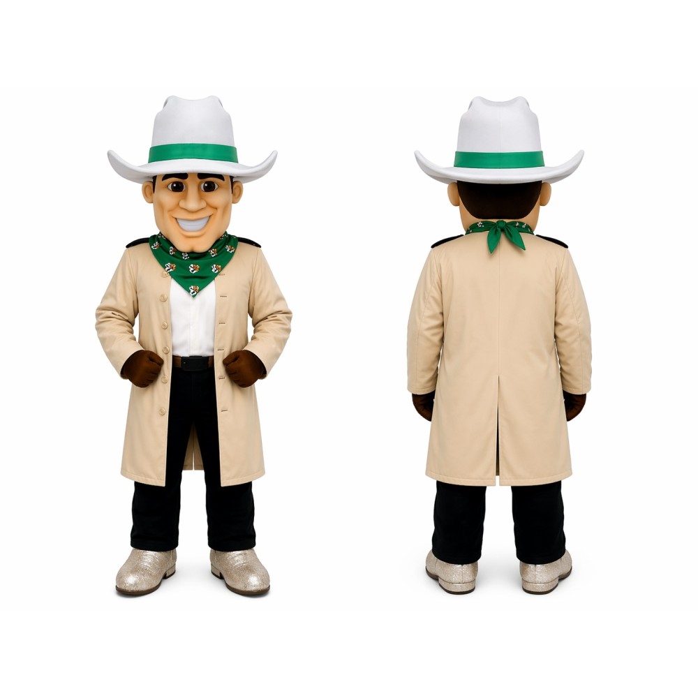 Happy Lightweight Cowboy Mascot Costume