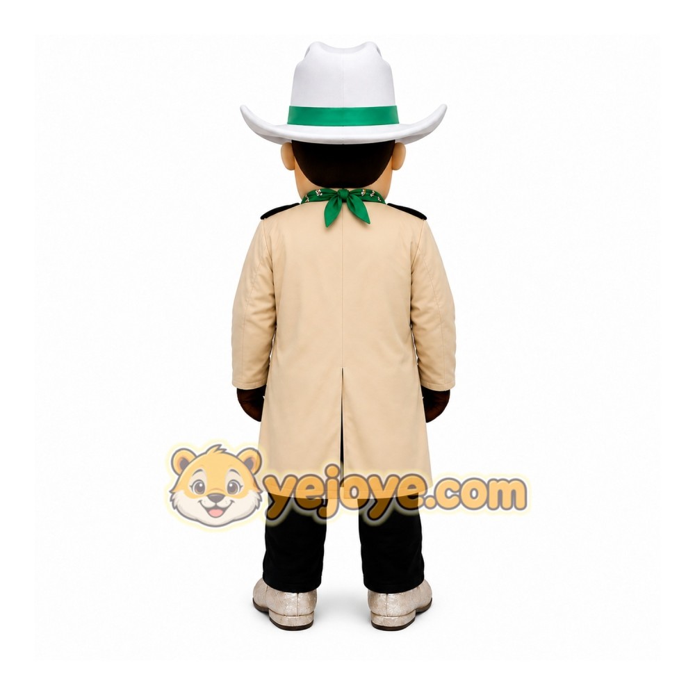 Happy Lightweight Cowboy Mascot Costume Happy Lightweight Cowboy Mascot Costume