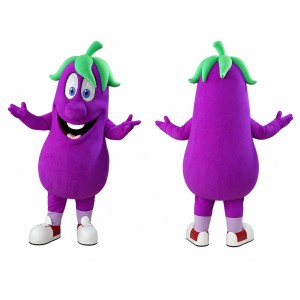 Eggplant Mascot Costume