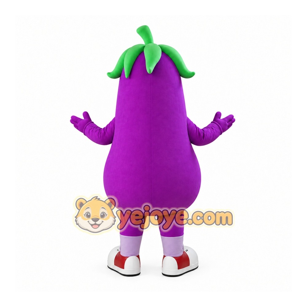 Eggplant Mascot Costume Eggplant Mascot Costume