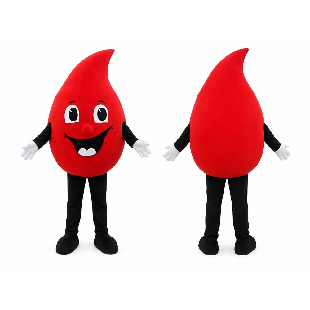 Red Blood Mascot Costume