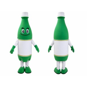Green Bottle Mascot Costume