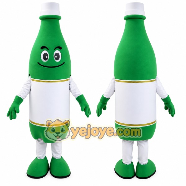 Green Bottle Mascot Costume
