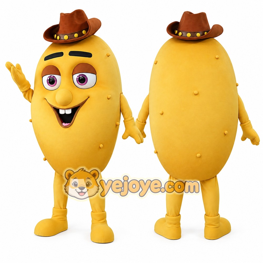 Happy Potato Mascot Costume Happy Potato Mascot Costume