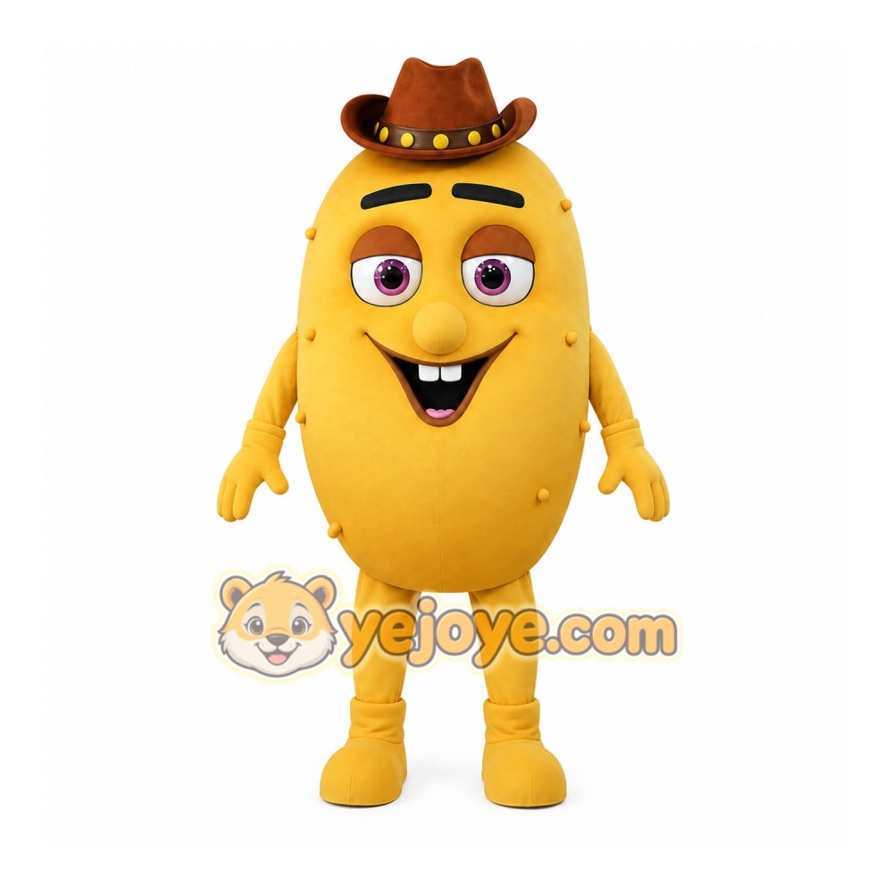 Happy Potato Mascot Costume Happy Potato Mascot Costume