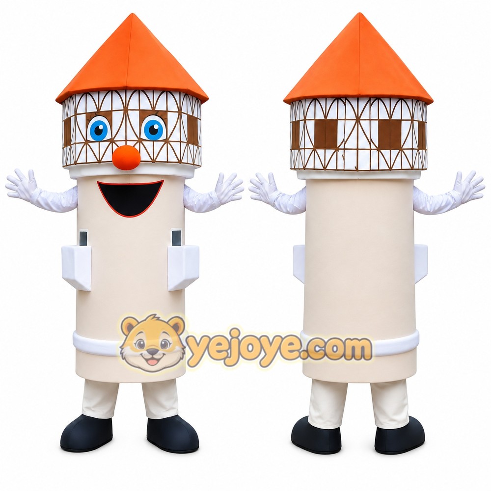 Lighthouse Mascot Costume Lighthouse Mascot Costume