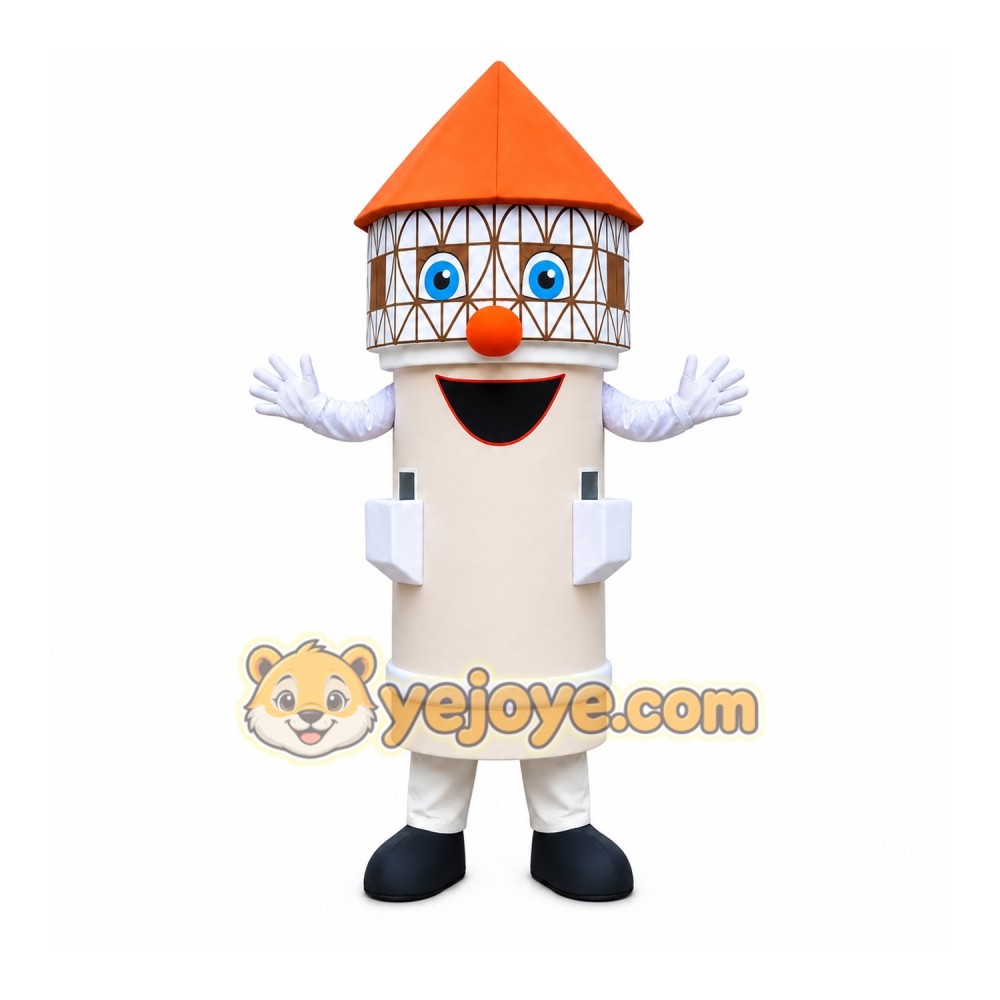 Lighthouse Mascot Costume Lighthouse Mascot Costume