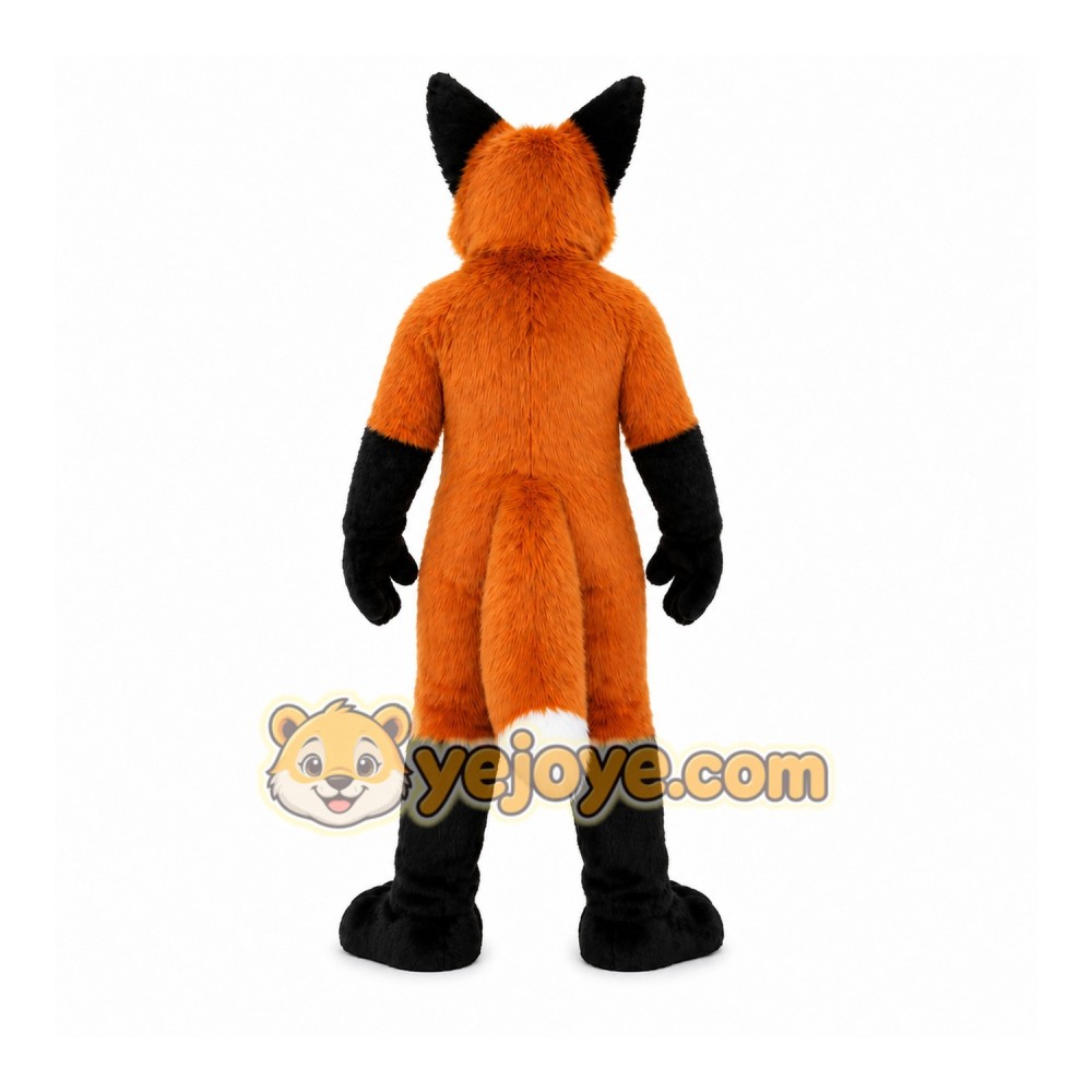 Happy Adult Fox Mascot Costume
