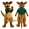 Happy Lightweight Kangaroo Mascot Costume