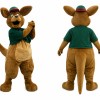 Happy Lightweight Kangaroo Mascot Costume