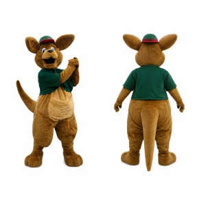 Happy Lightweight Kangaroo Mascot Costume