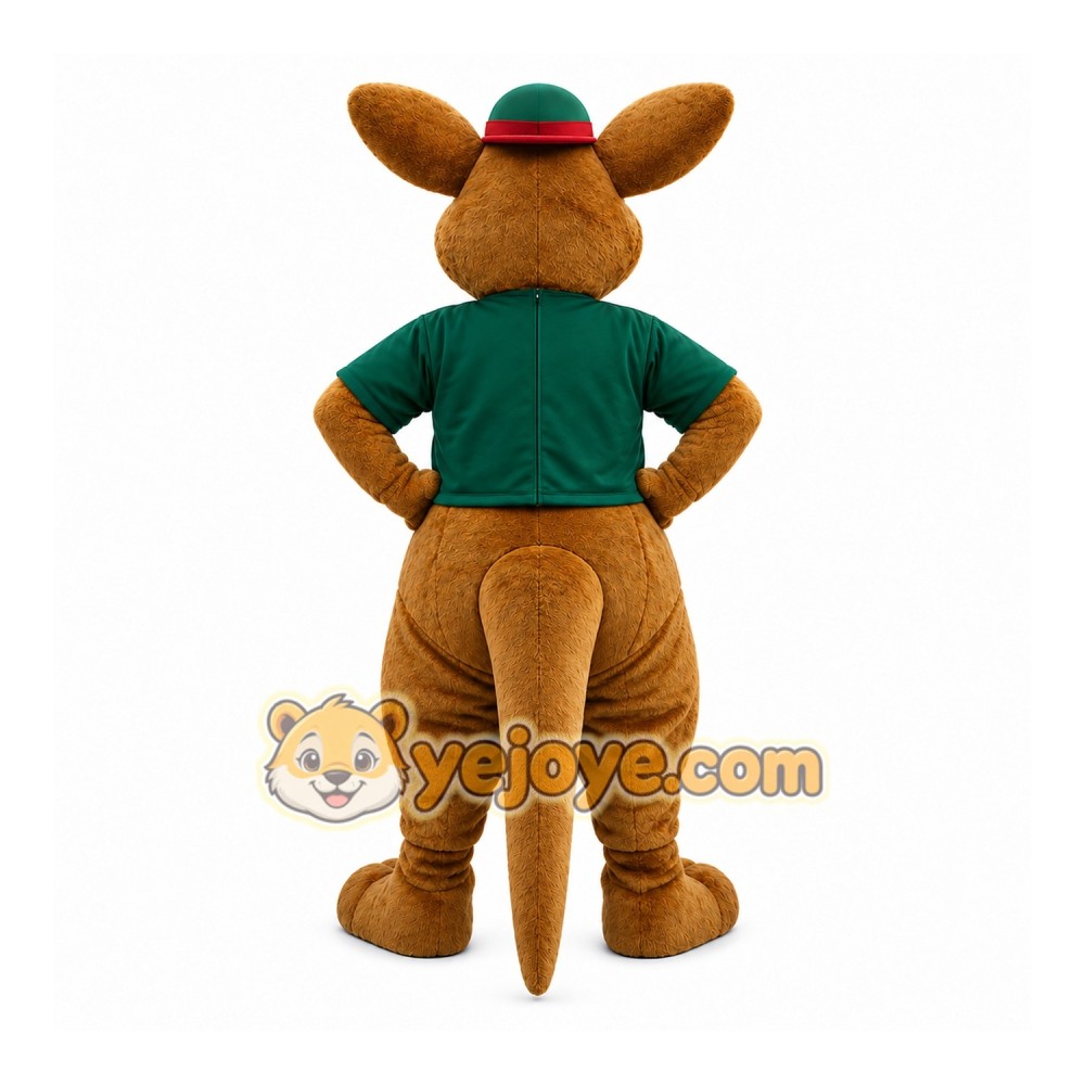 Happy Lightweight Kangaroo Mascot Costume