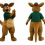 Happy Lightweight Kangaroo Mascot Costume