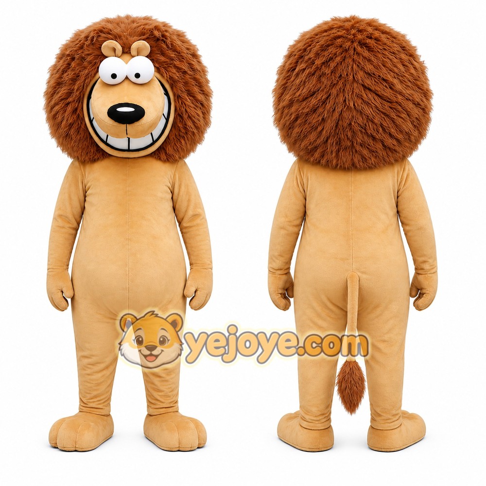 Happy Lightweight Lion Mascot Costume For Adult Happy Lightweight Lion Mascot Costume For Adult