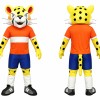 Happy Lightweight Leopard Mascot Costume