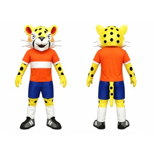 Happy Lightweight Leopard Mascot Costume