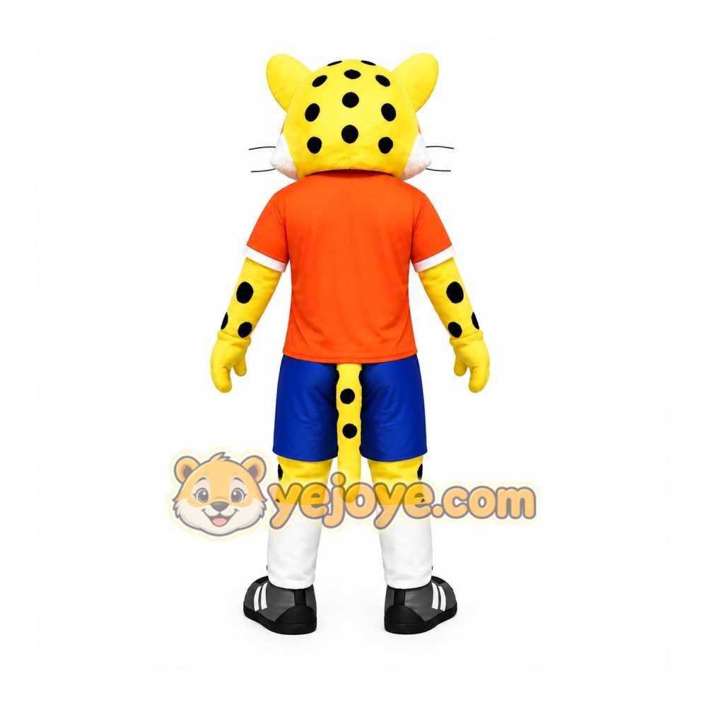Happy Lightweight Leopard Mascot Costume Happy Lightweight Leopard Mascot Costume