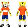 Happy Lightweight Leopard Mascot Costume
