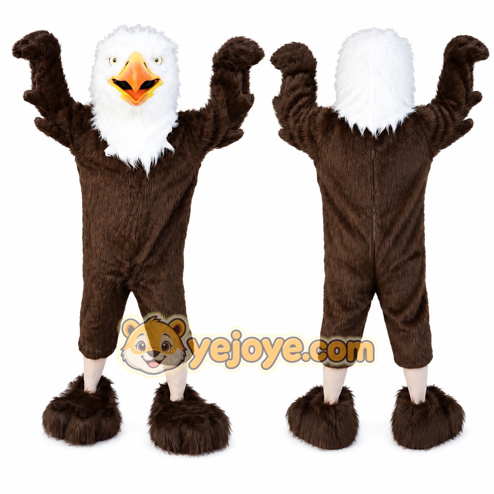 Realistic Fierce Eagle Mascot Costume Realistic Fierce Eagle Mascot Costume