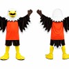 Realistic Happy Eagle Mascot Costume