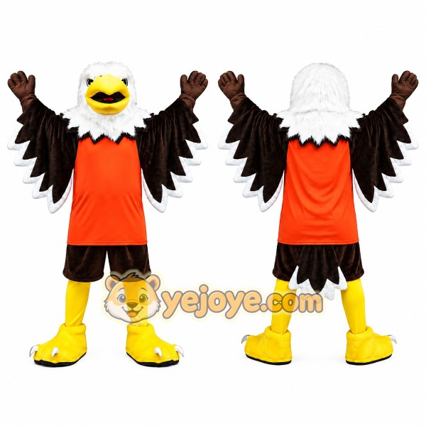 Realistic Happy Eagle Mascot Costume