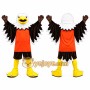 Realistic Happy Eagle Mascot Costume