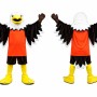 Realistic Happy Eagle Mascot Costume