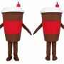 Realistic Coffee Cup Mascot Costume