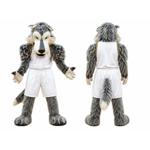 Realistic Sport Wolf Mascot Costume