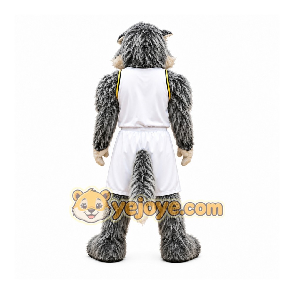 Realistic Sport Wolf Mascot Costume