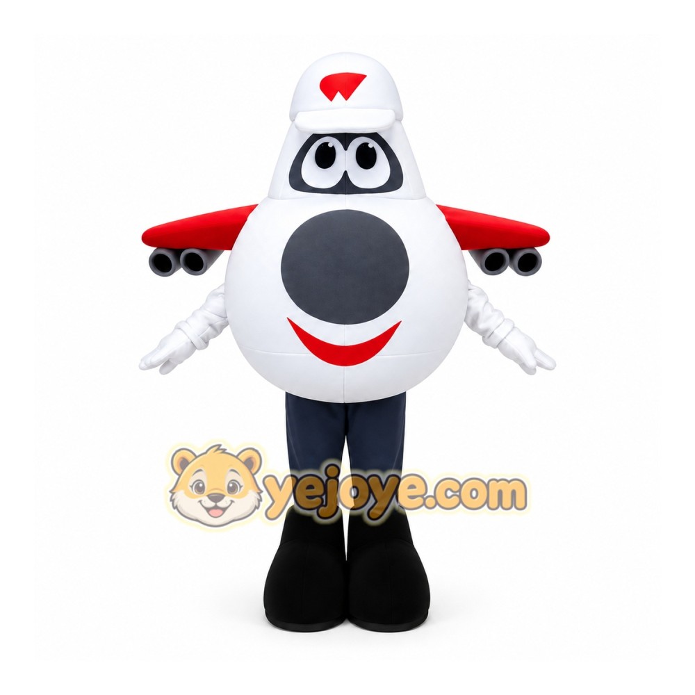 Airplane Mascot Costume Airplane Mascot Costume