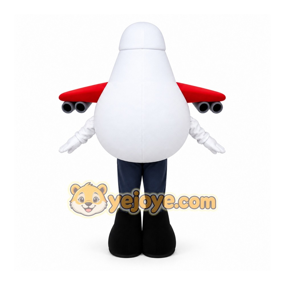Airplane Mascot Costume Airplane Mascot Costume