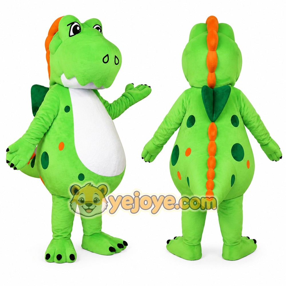 Green Lightweight Dinosaur Mascot Costume Green Lightweight Dinosaur Mascot Costume