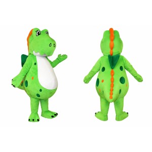 Green Lightweight Dinosaur Mascot Costume