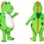 Green Lightweight Dinosaur Mascot Costume