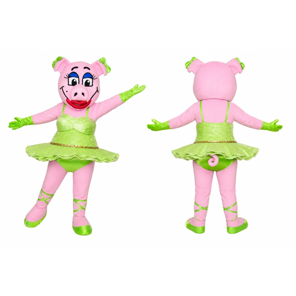 Dancing Pig Mascot Costume