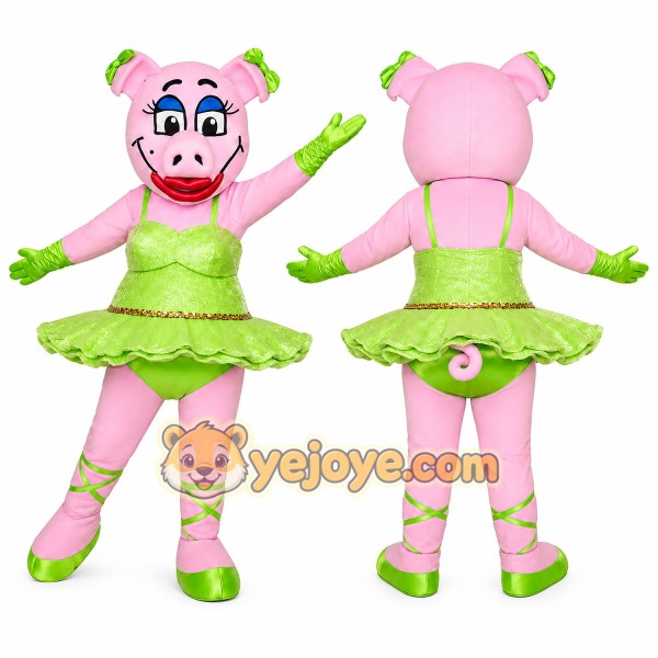 Dancing Pig Mascot Costume