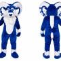 Blue Ram Mascot Costume