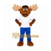 Happy Lightweight Moose Mascot Costume