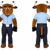 Happy Bison Bull Mascot Costume