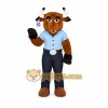 Happy Bison Bull Mascot Costume