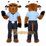 Happy Bison Bull Mascot Costume