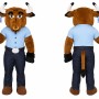 Happy Bison Bull Mascot Costume