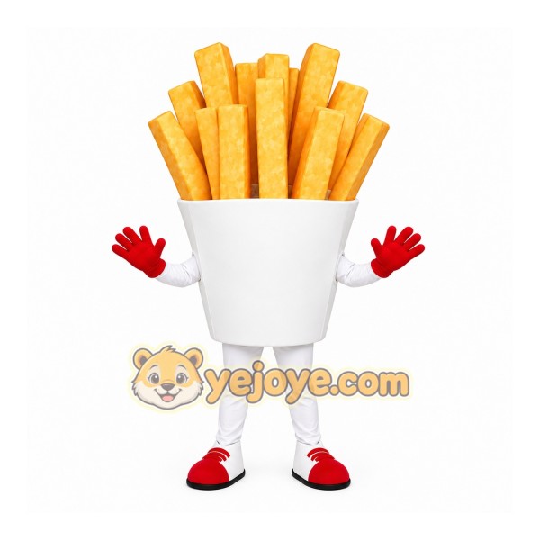 Realistic French Fries Mascot Costume Realistic French Fries Mascot Costume